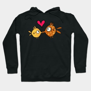 kissing fish Hoodie